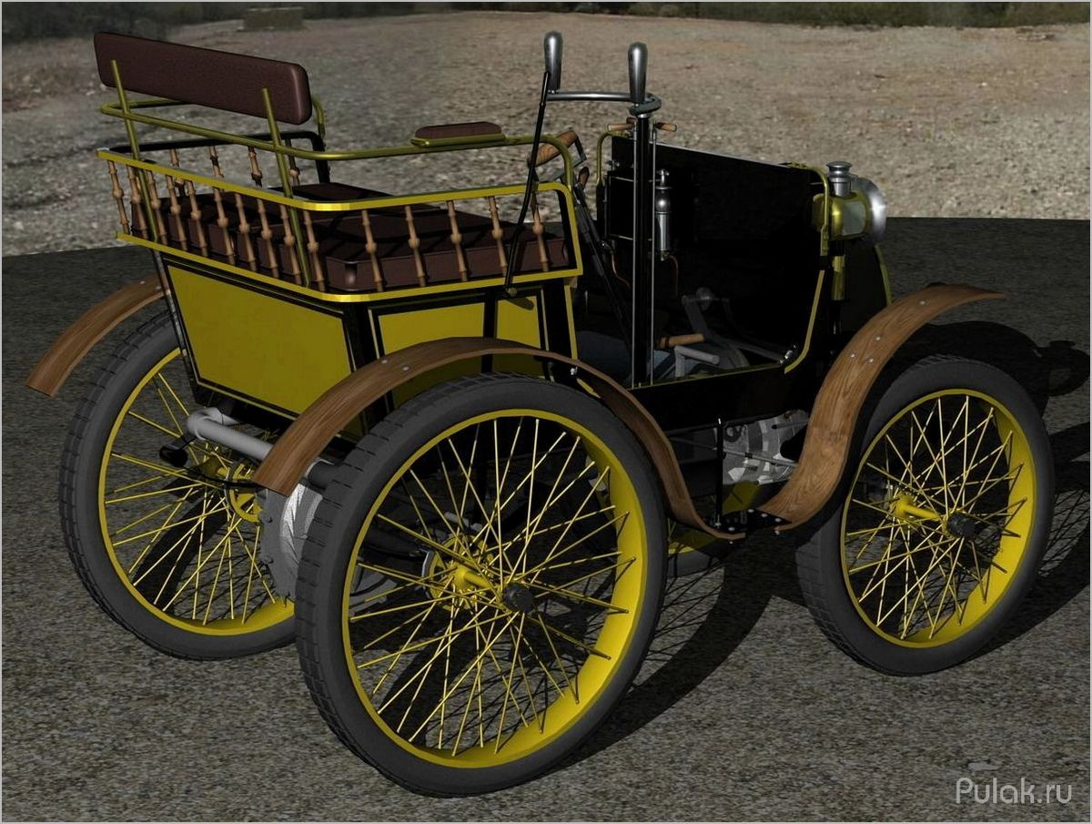 Renault Voiturette Type A (1898): история создания, особенности и технические характеристики