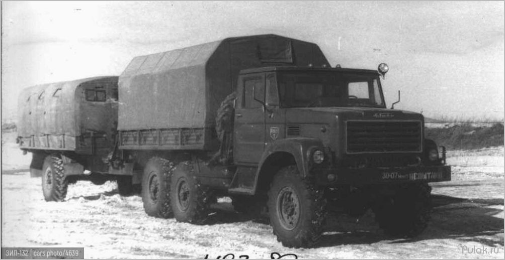 (зил-132, сельского, хозяйства, опытный, грузовик) ЗИЛ-132 РС 6х6 для сельского хозяйства: опытный грузовик с высокой проходимостью